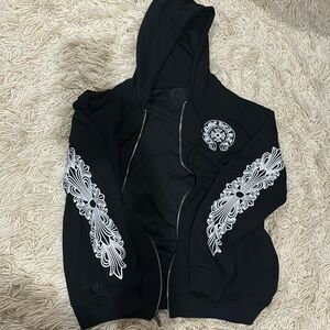 Chrome hearts hoodie zip up